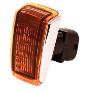 Flasher chromed Volvo 240 1985-89 yellow glas