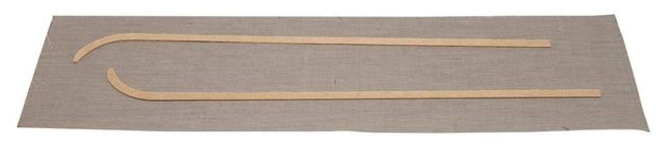 B-pillar panel Volvo PVA 1958-60 grey/black
