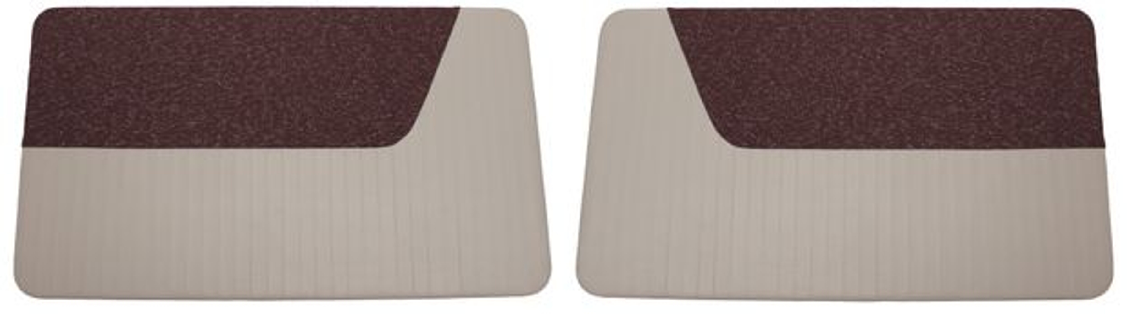 Door panels Volvo PV 444S-LS 1956-57 red/grey