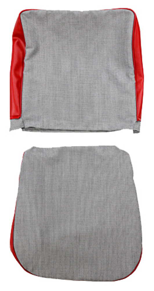 Front seat Cover Volvo PVA Favorit 1958-60 red/grey