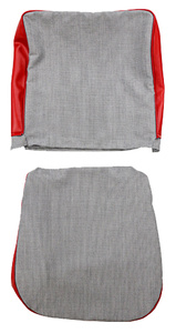 Front seat Cover Volvo PVA Favorit 1958-60 red/grey