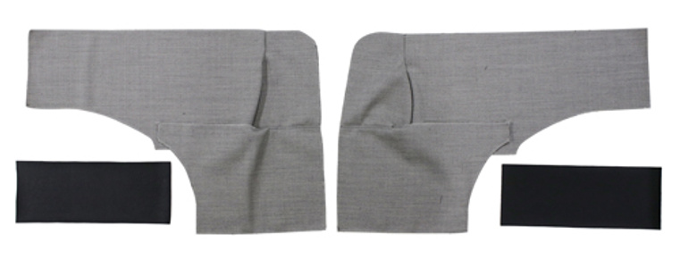 Rear side cover Volvo PVA 1958-60 Favorit grey/black