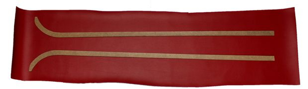 B-pillar panel Volvo PV 1960-61 red
