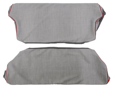 Rear seat Cover Volvo PV 1958-60 red/grey Alt.2
