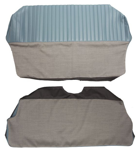 Rear seat Cover Volvo PV 1958-60 blue/grey Alt.2