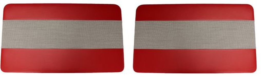 Door panel Volvo PVB 1960-61 Favorit red/grey