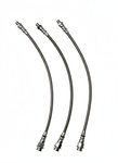 Brake hose kit Volvo PV/Duett - steel braided