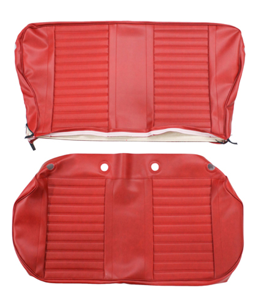 Interior rear seat 220 1965-8 Bright red