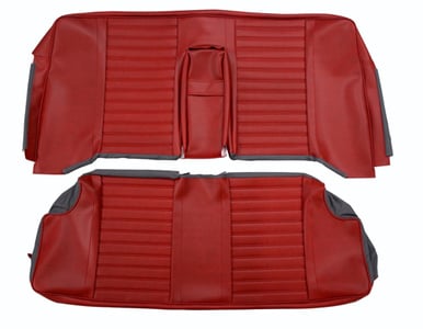 Interior rear seat Volvo Amazon 2 Door 1965-8 Bright red