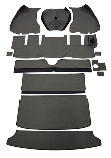 Carpet kit Volvo 1800E -1971 grey (Right hand drive)