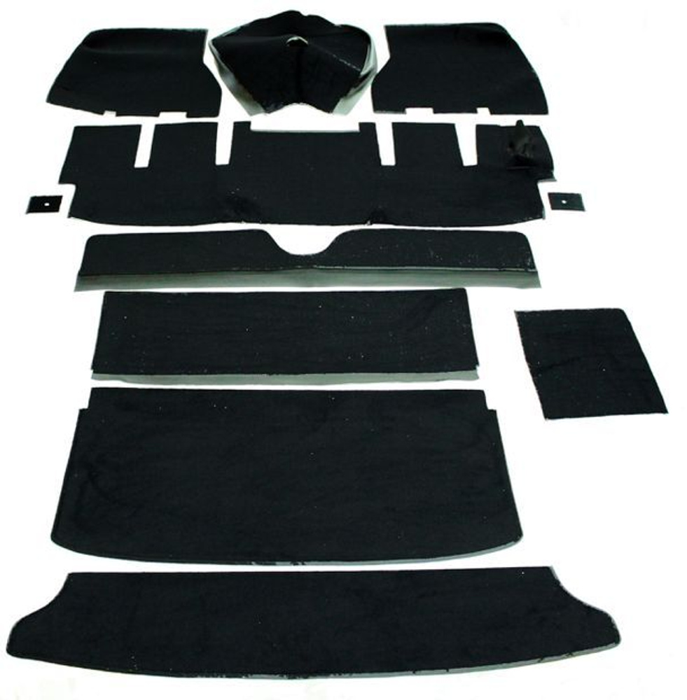 Carpet kit Volvo 1800E -1971 black (Right hand drive)