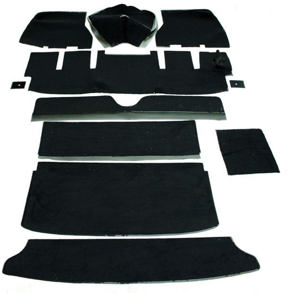 Carpet kit Volvo 1800E -1971 black (Right hand drive)