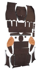 Carpet kit Volvo 1800ES brown/brown