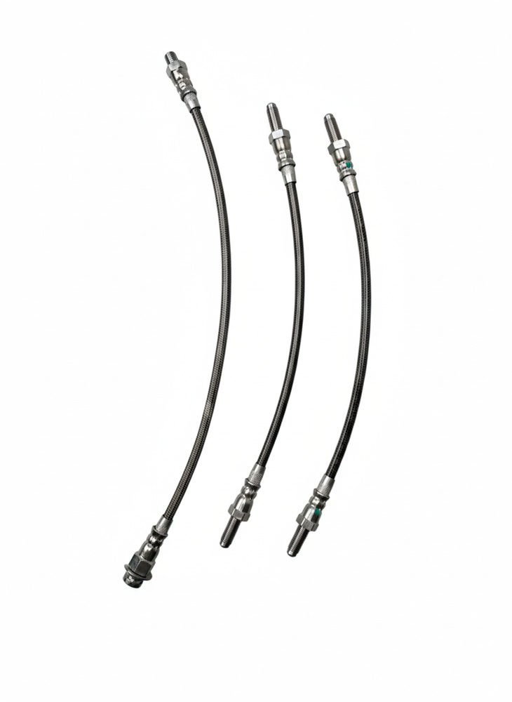Bremseslangesæt 122, stålflettet 65-68