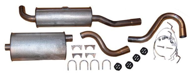 Exhaust half kit Volvo 740/940 cars w.cat.