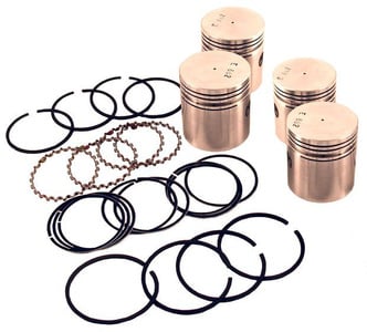 Piston kit with rings B16 0,020"