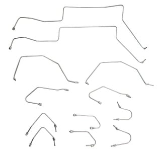 Brake line kit Front Volvo 1800 1969-73 LHD
