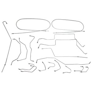 Brake line kit Volvo 1800 70-73 LHD
