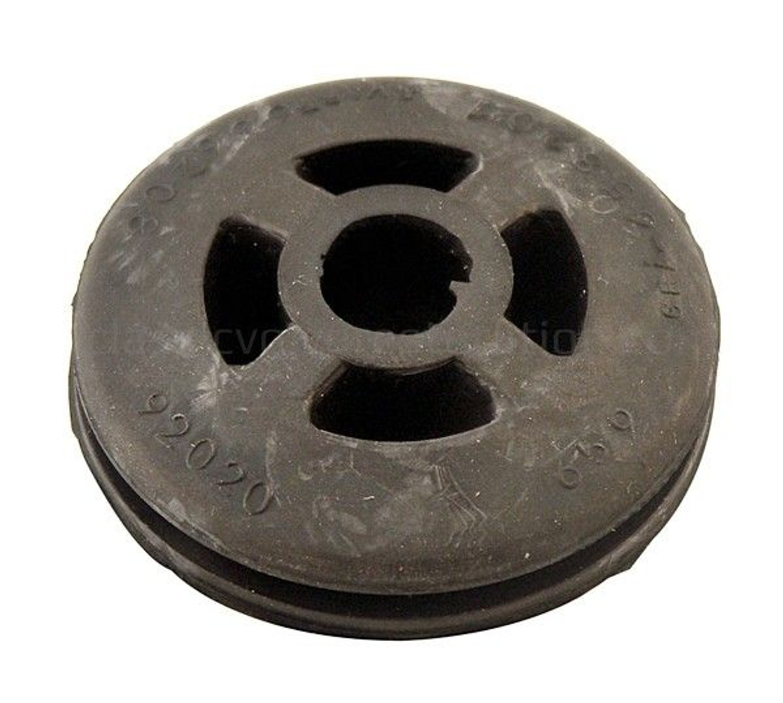 Rubber cushion Exhaust system black