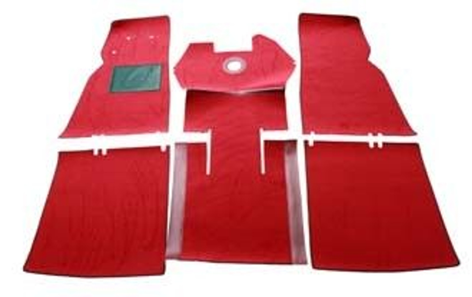 Mattsats Volvo Duett 210 röd textil