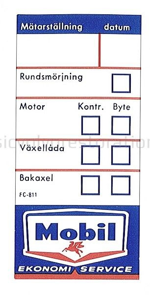 Dekal servicedekal Mobil