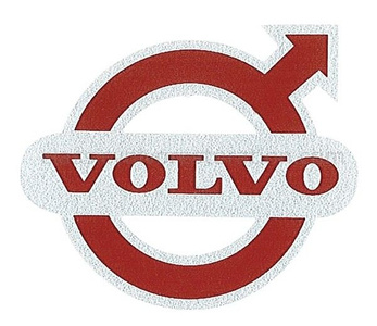 Decal "Volvo" emblem red/silver