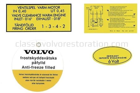 Decal kit Volvo B16A