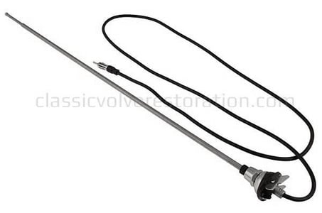 Antenna universal chrome