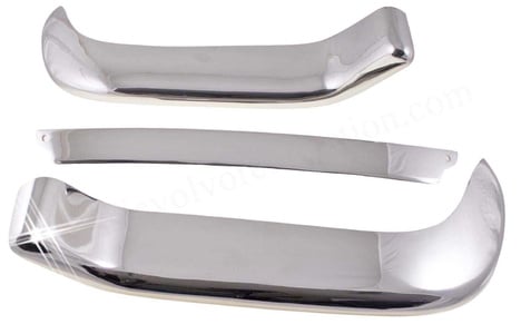 Front bumper kit Volvo P1800 -1964 stainless 3pc