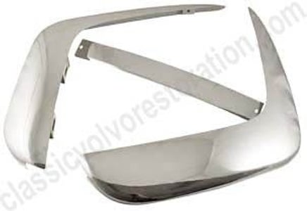 Rear bumper kit Volvo P1800 -1964 stainless 3pc