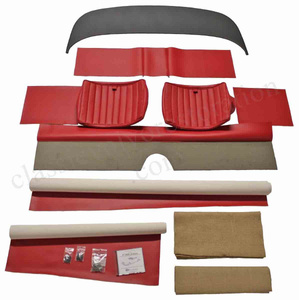 Rear seat kit Volvo 1800 1961-62 red