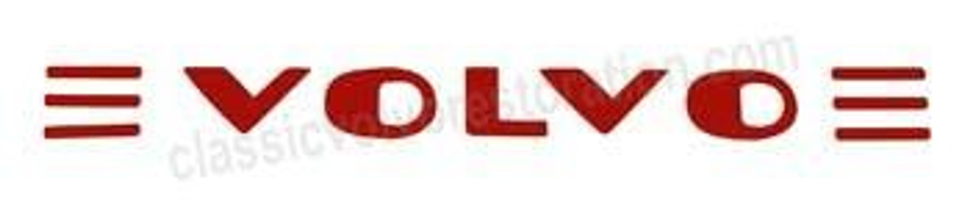Decal Volvo text hub cap