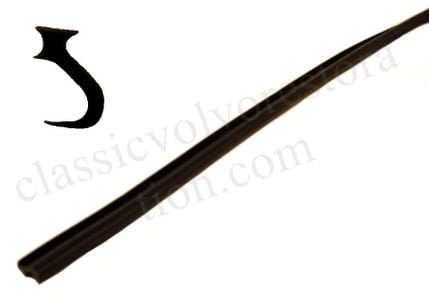 Rubber seal hood Volvo Amazon 66-70 rear