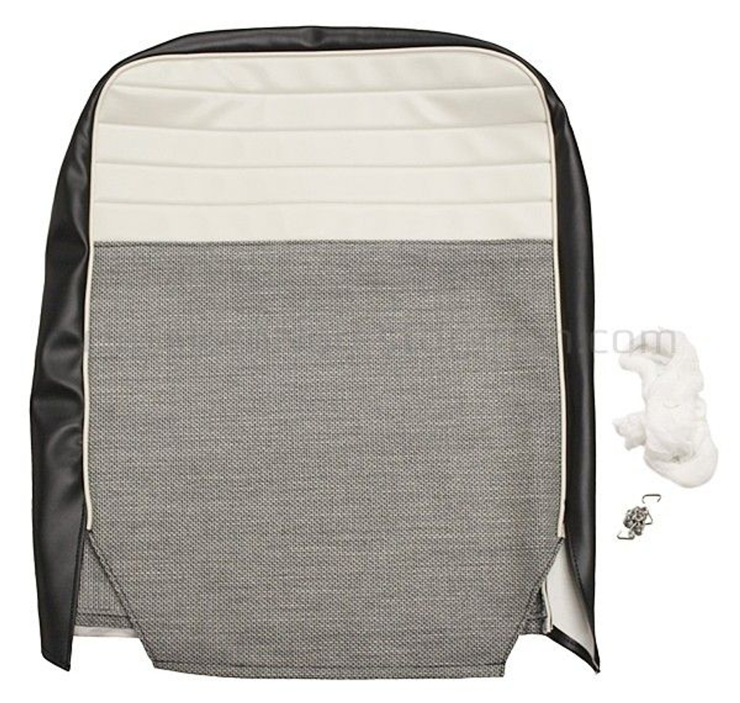 Housse de siège avant Volvo Amazon 4d 1957-58 gris/noir