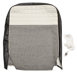 Housse de siège avant Volvo Amazon 4d 1957-58 gris/noir