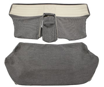 Rear seat Cover Volvo Amazon 4d 1957-58 grey/black