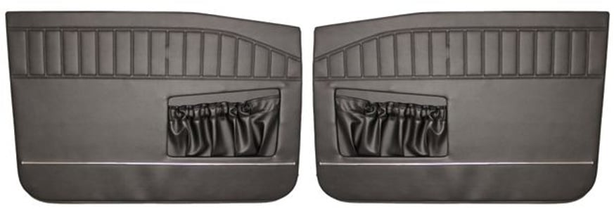 Door panel Volvo Amazon 4D/Wagon 1966-68 black Front