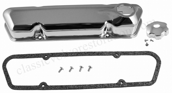 Volvo B18/B20 Valve cover kit with cap Chrome