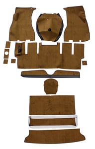 Carpet kit Volvo 1800E 1972 brown