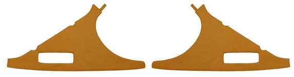 Panel C/D-pillar Volvo 1800E 1972 gold metallic