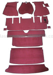 Carpet kit Volvo 1800E -1971 red (Right hand drive)