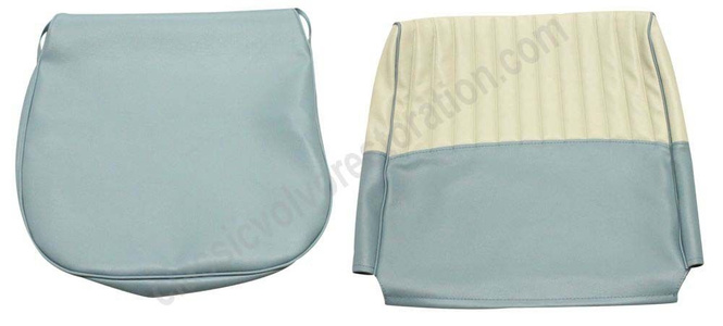 Front seat Cover Volvo PV 1958-60 US blue/beige
