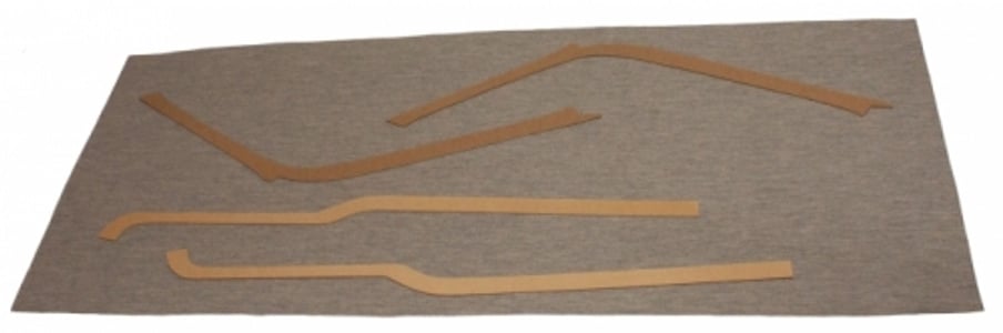 Panel kit B-pillar/door Volvo 445 1956-57 grey