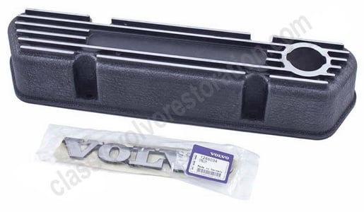 Volvo B18/B20 Valve cover aluminum with emblem