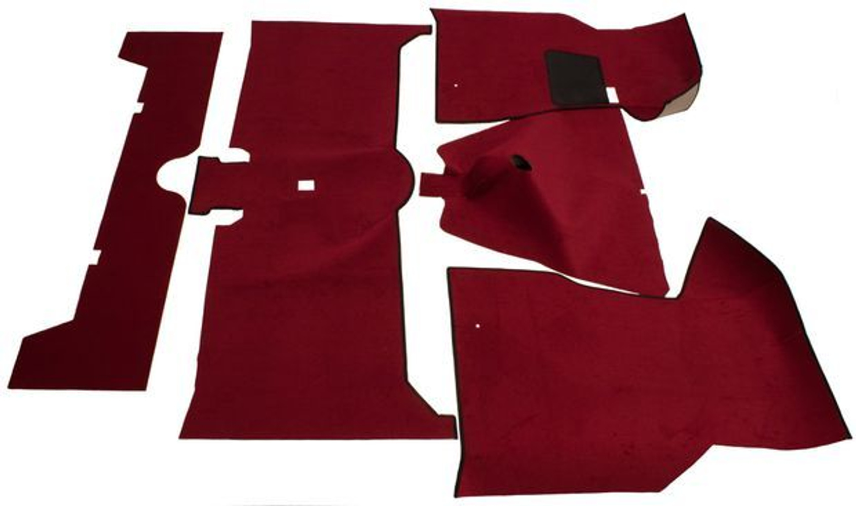 Carpet kit Volvo 140 1972 Red textile