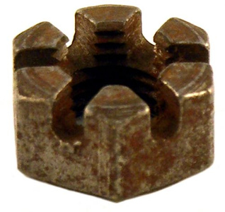 Crown nut UNF 3/8-24 h=8,5 mm